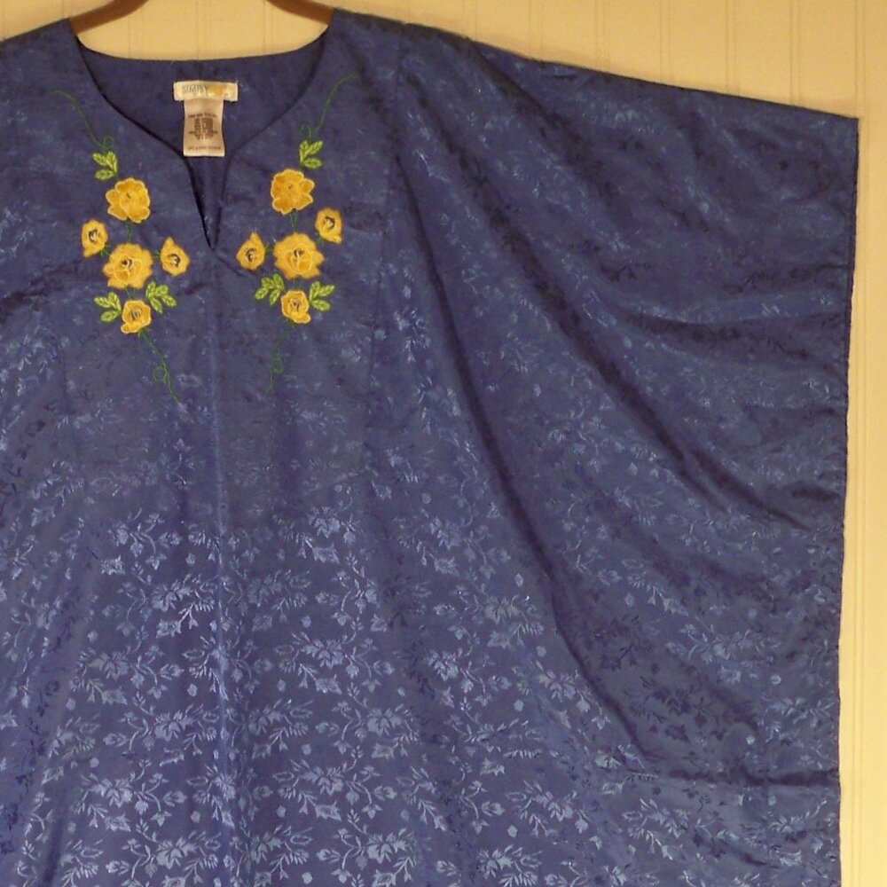 Simple Basic, Blue House Poncho Dress